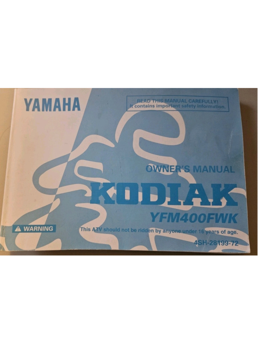OEM Genuine Yamaha Owner's Manual 1998 Kodiak YFM400FWK 4WD English/French